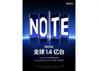 در فروش سری ردمی نوت شیائومی 140 میلیون دستگاه فروخته شد