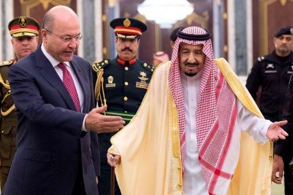رئیس جمهور عراق و پادشاه سعودی درباره روابط دوجانبه رایزنی کردند