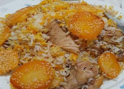 طرز تهیه مرغ لا پلو شیرازی ، چلو مرغ به روش شیرازی ها